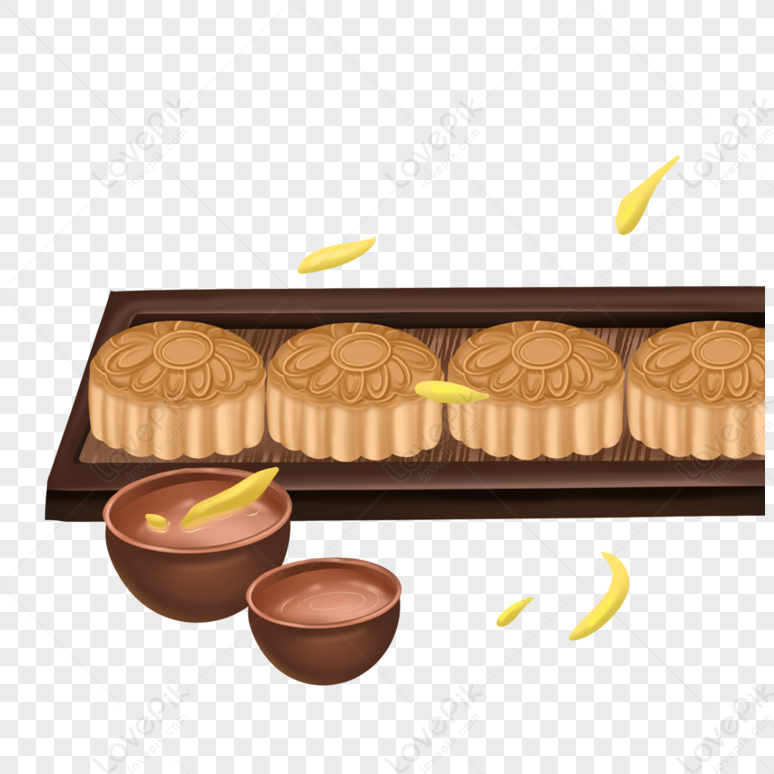 Realistic Mooncake PNG Transparent And Clipart Image For Free Download ...