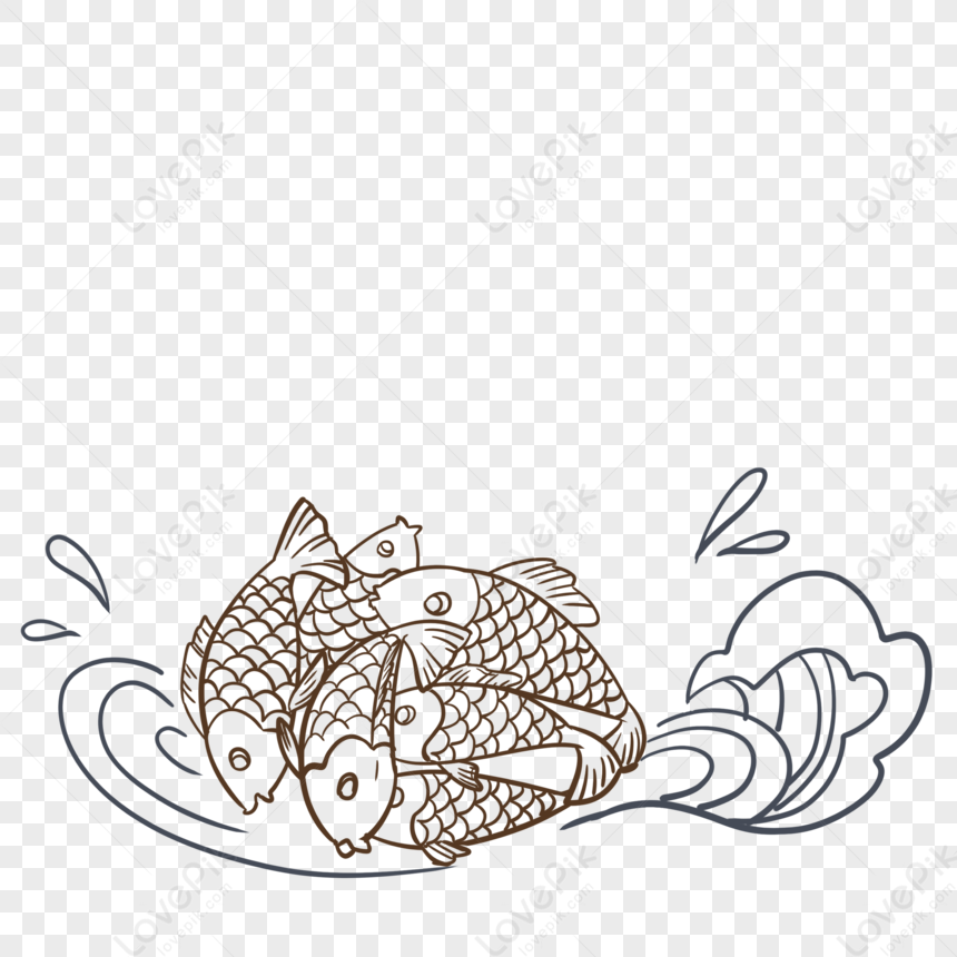 Simple Strokes Of Fishing Net, Fish, Solar Terms, Net PNG White