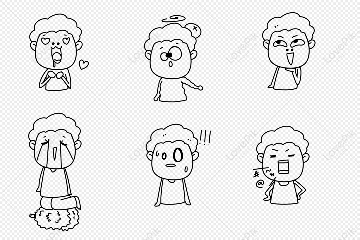 Stick Figure Funny Expression Pack PNG Picture And Clipart Image For Free  Download - Lovepik | 401768255