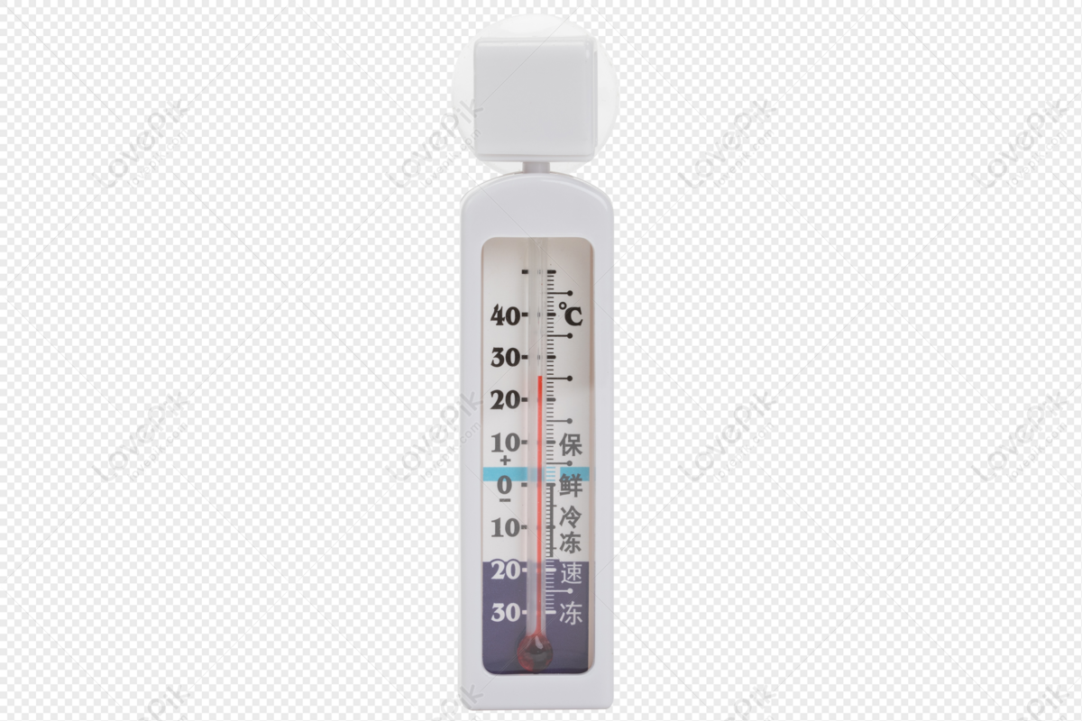 Transparent digital thermometer with suction cup