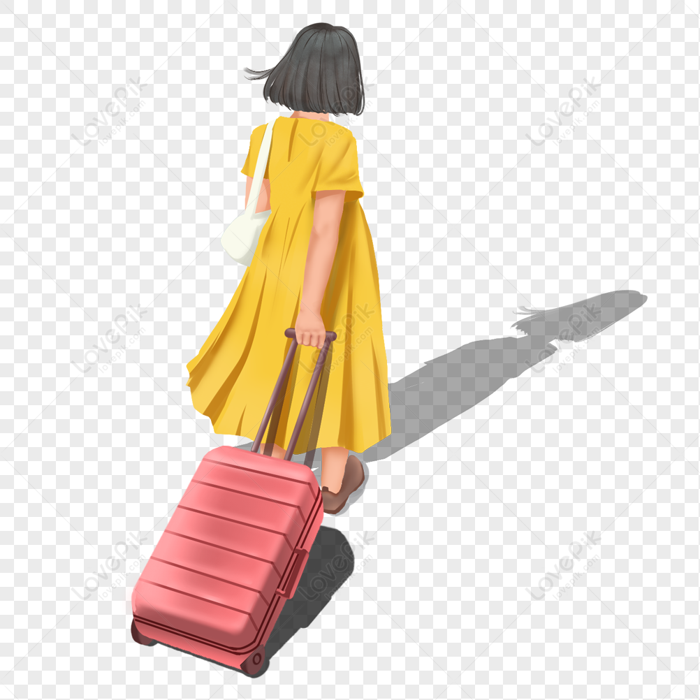 Travel alone, summer season, lone traveller, solo travel png picture