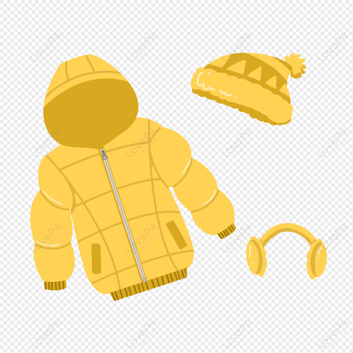 Winter Clothes Combination Cartoon Elements Free PNG And Clipart Image For  Free Download - Lovepik | 401869549