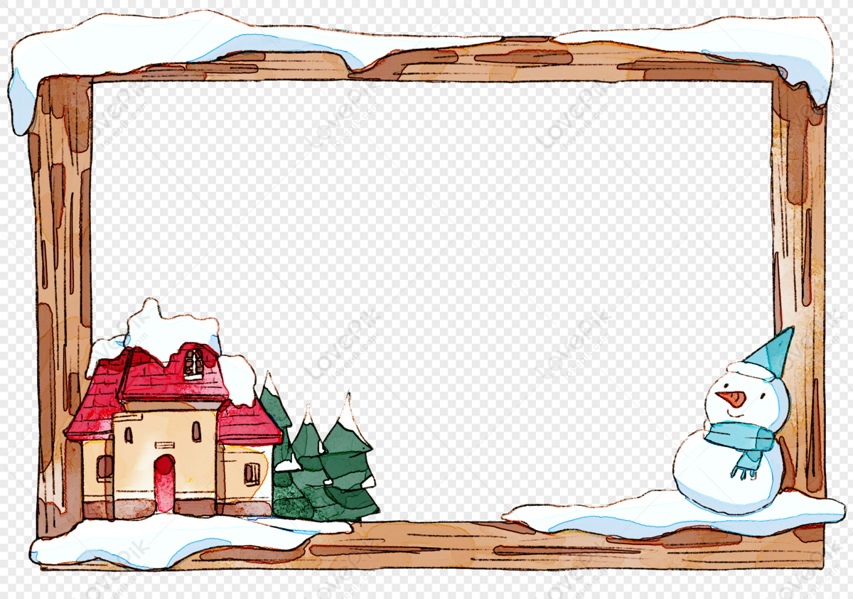 snowman borders clipart