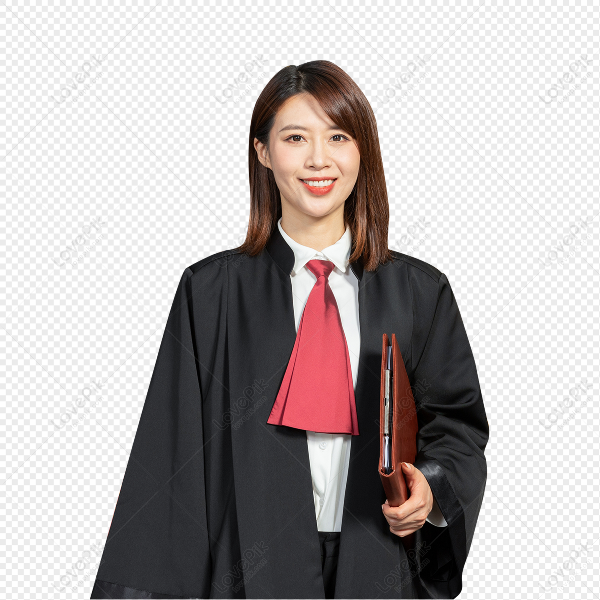 Portrait of a female lawyer holding a book Stock Photo - Alamy