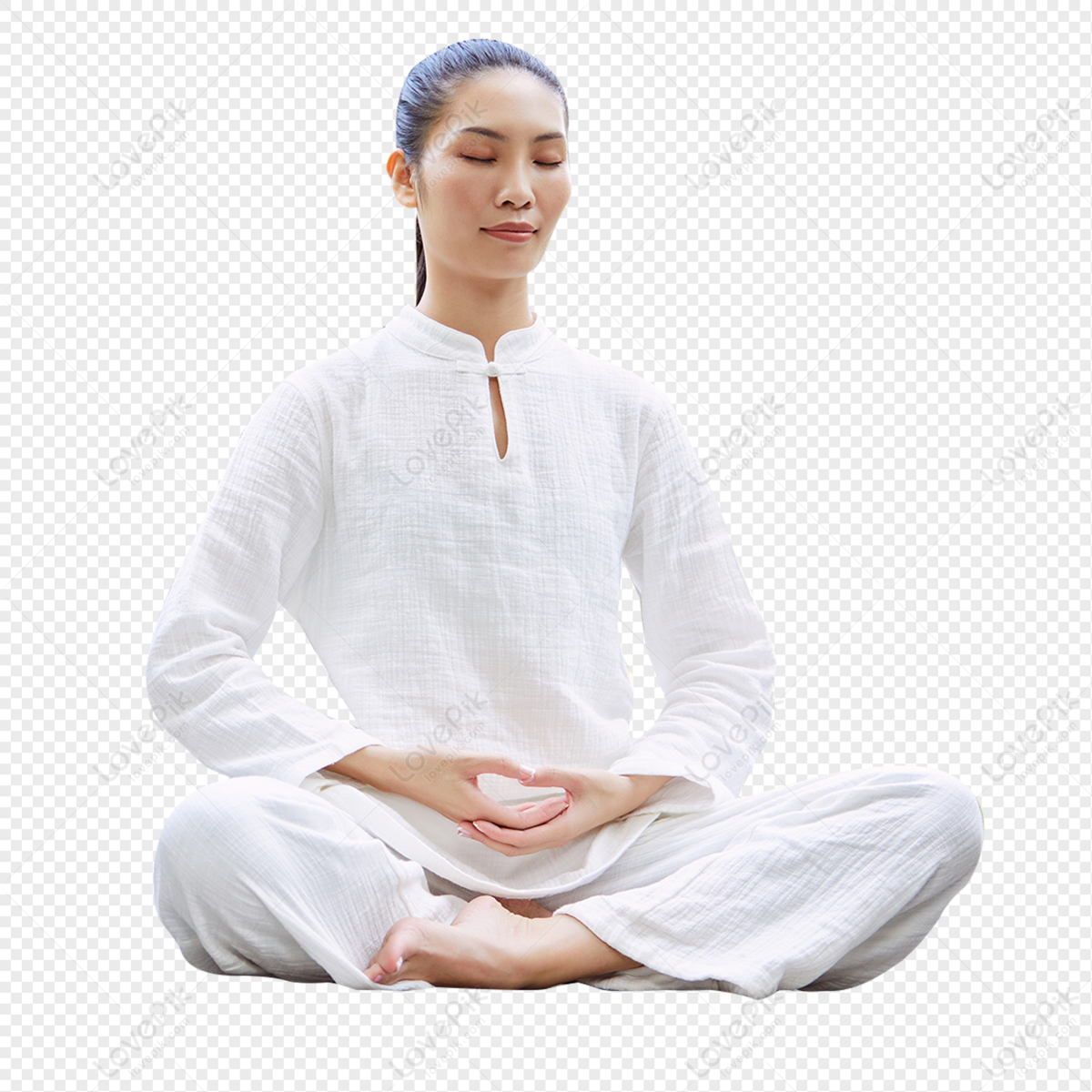 Mujer Sentada Yoga Zen PNG Imágenes Gratis - Lovepik