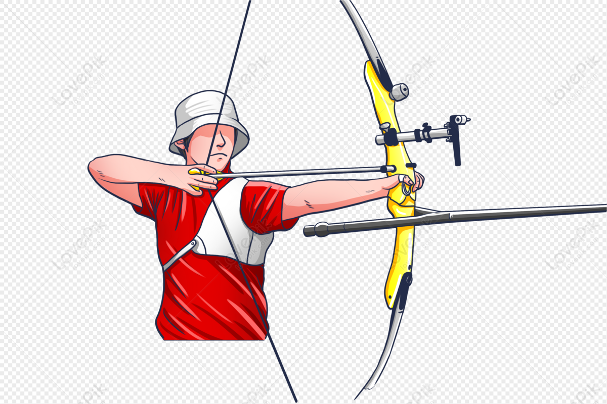 Archery Sport Attire Archery Athlete Compound Stock Vector (Royalty Free)  2366219945