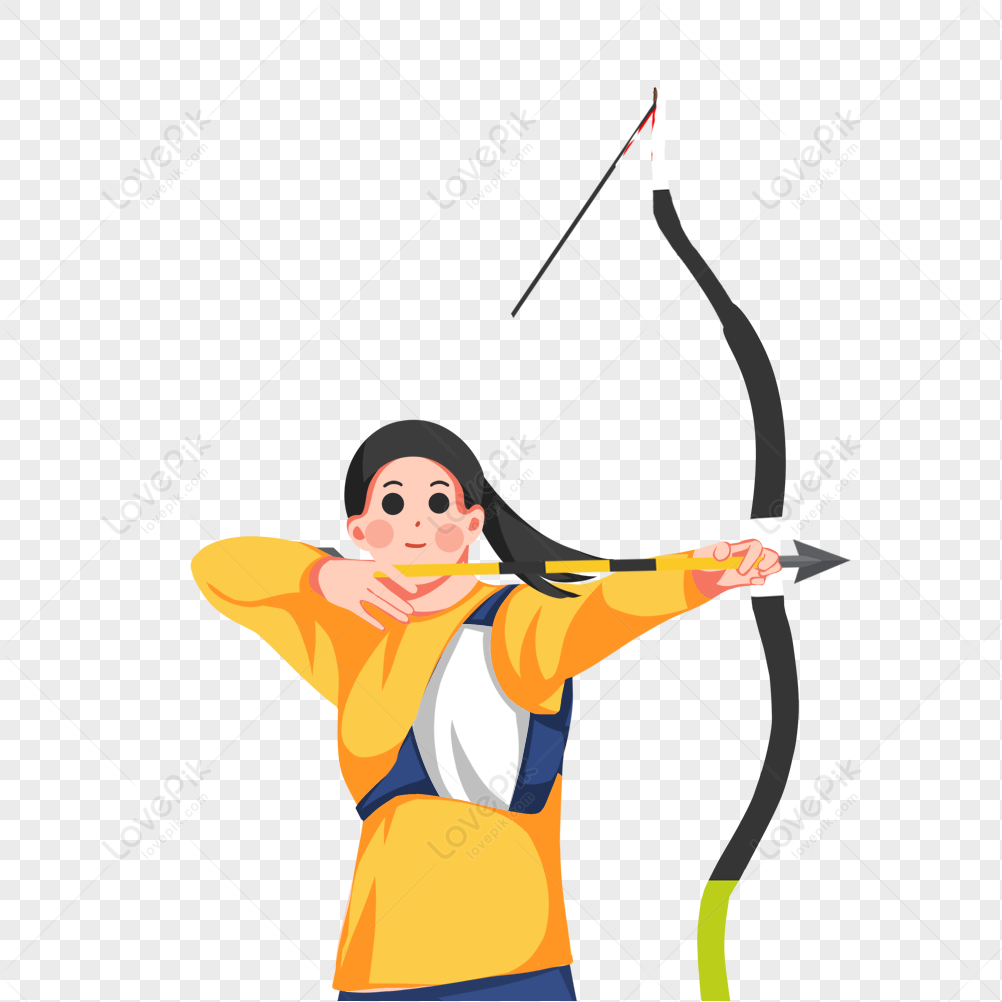 Archery Game, Athletes, Archery Cartoon, Arrow Game PNG White Transparent  And Clipart Image For Free Download - Lovepik | 401951652