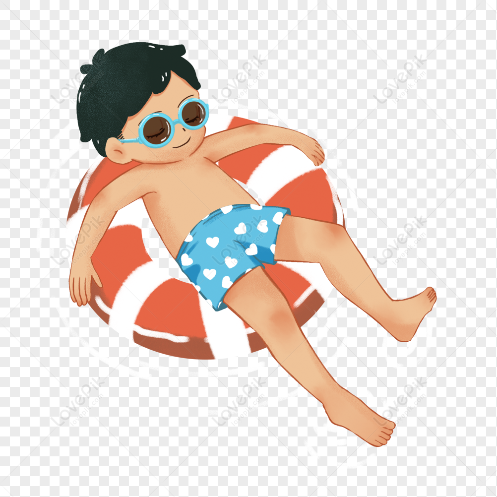 Swimming Boy Clipart Png