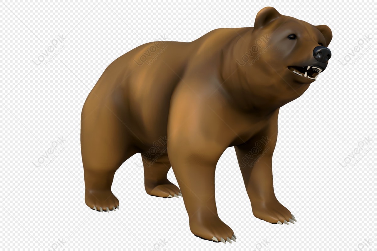 Brown Bear 3d Model PNG Image And Clipart Image For Free Download - Lovepik  | 401911078