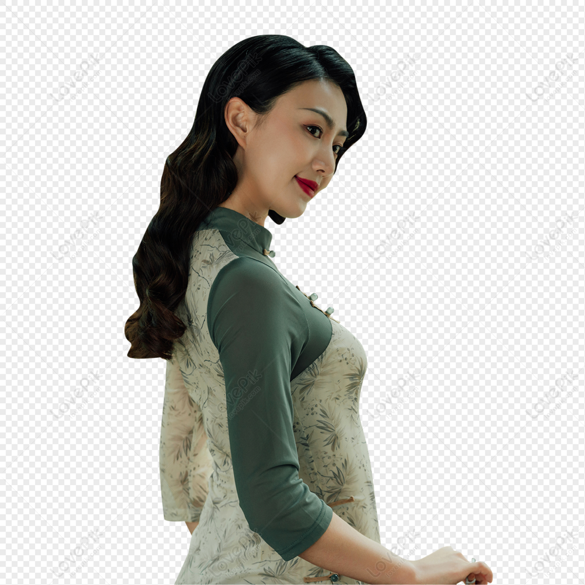 Cheongsam Beauty PNG Transparent Background And Clipart Image For Free ...