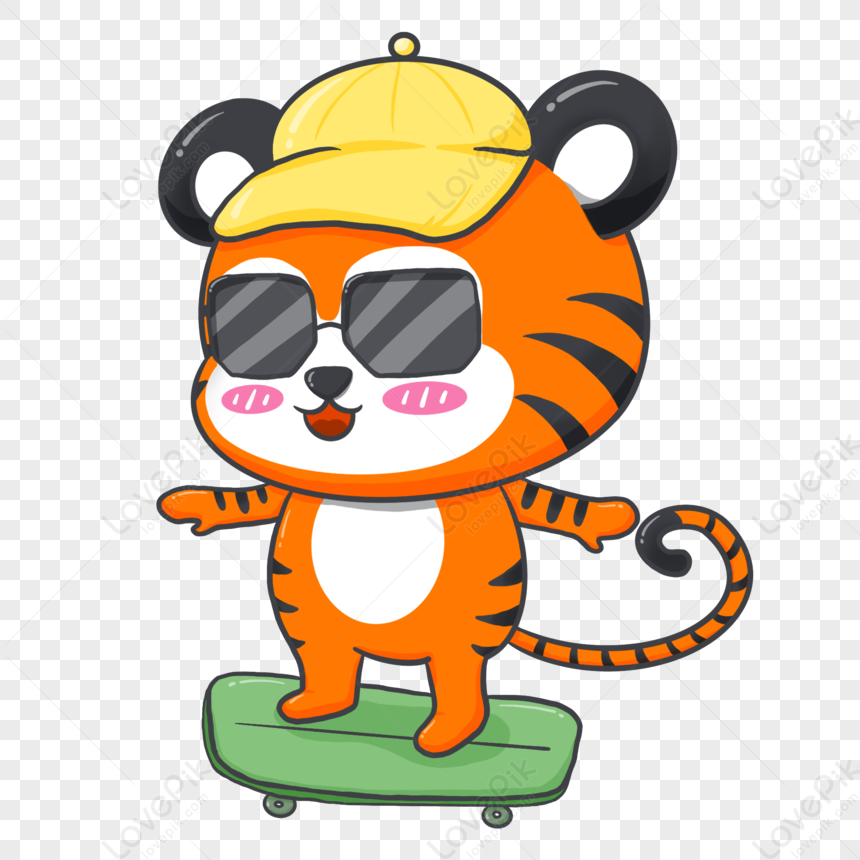 Hình ảnh Dễ Thương Tiger Slide PNG Miễn Phí Tải Về - Lovepik