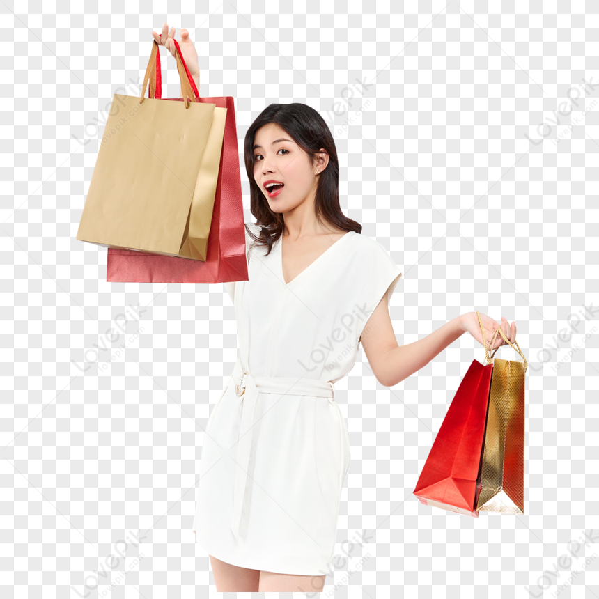 Fashion Female Shopping Bag, End Of Year, Young, Material Png Image 