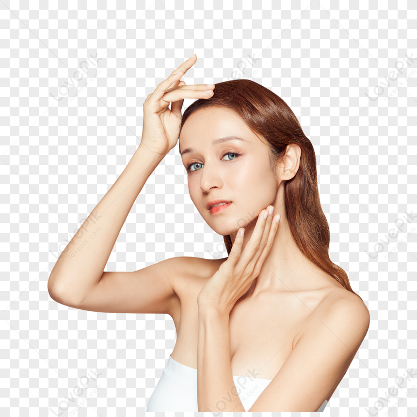 Female Beauty Skin Care Facial Display Png Transparent Image And Clipart Image For Free Download