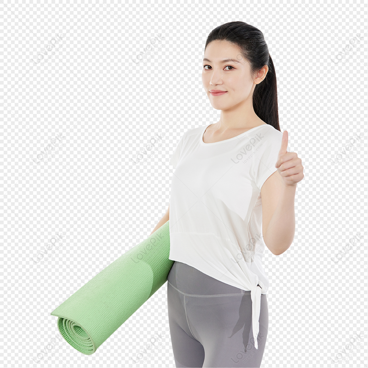 Female Holding Yoga Mat Image Show, Material, Plastic, Slim PNG Hd  Transparent Image And Clipart Image For Free Download - Lovepik