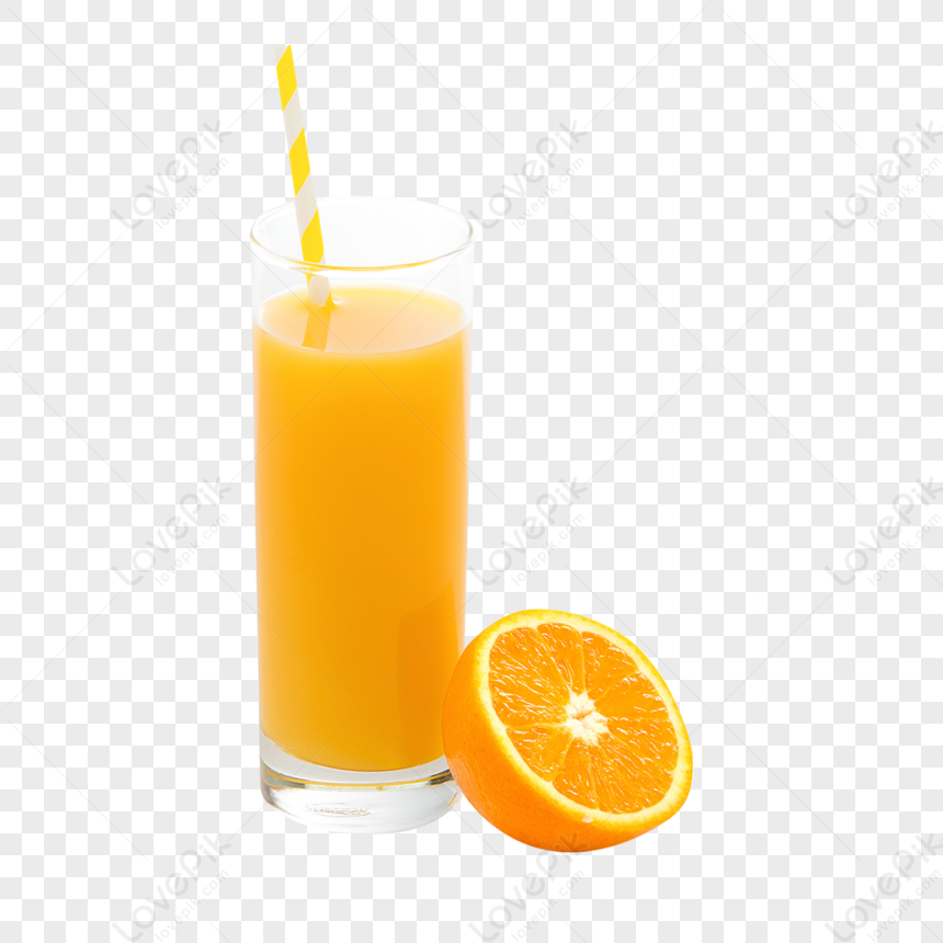 Glass Of Orange Juice Png