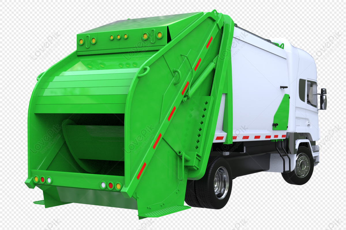 Caminhão de lixo estilizado de desenho animado Modelo 3D - TurboSquid  1819402