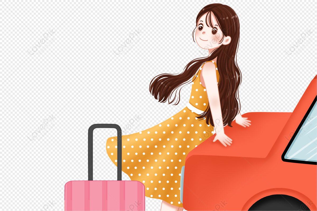 Girl traveling to travel, big summer, travel, girl png free download
