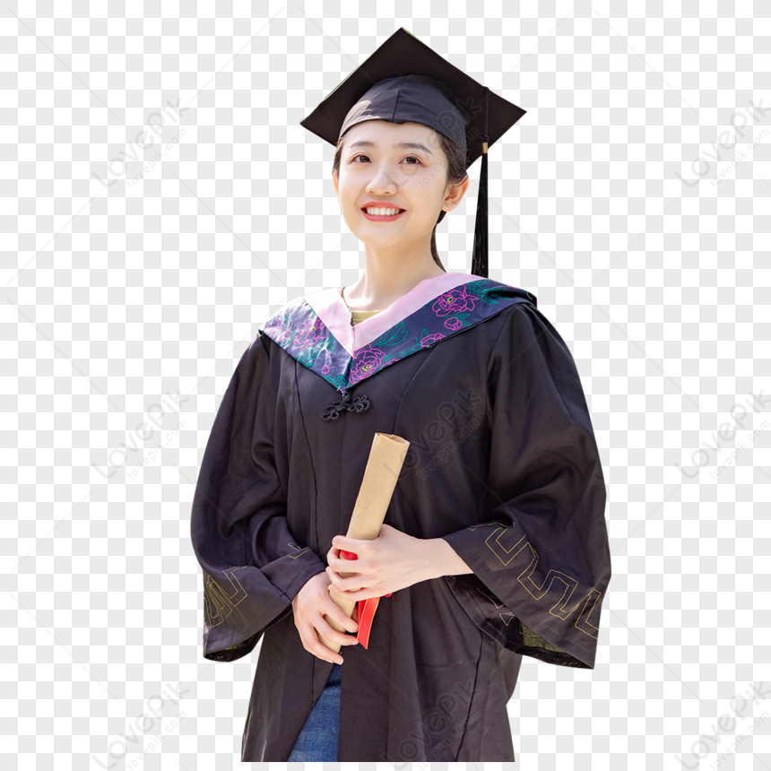 Graduation Sequential Female College Student Image PNG Free Download ...