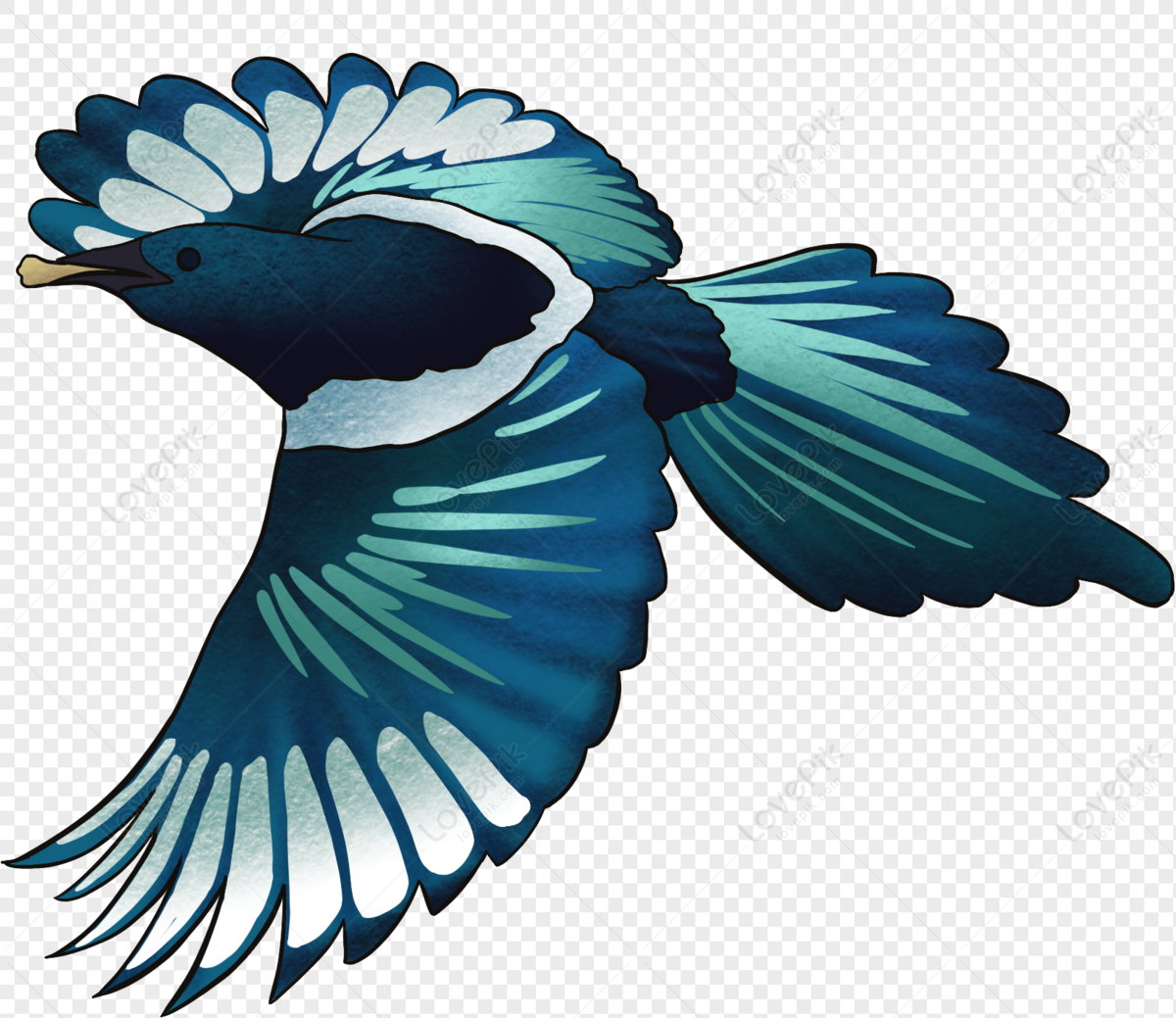 Blue jay Silhouette Vector, Clipart Images, Pictures