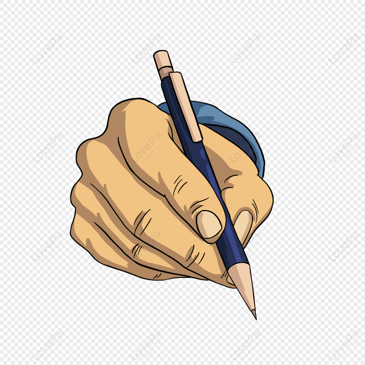writing hand image