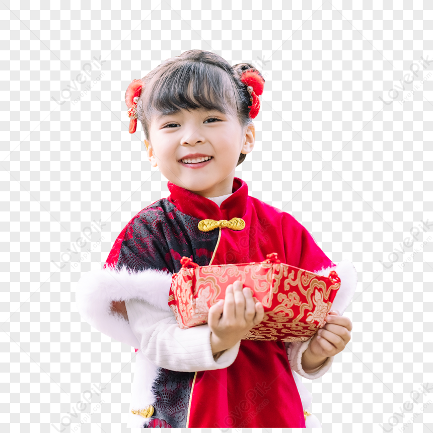 Hanfu Chinese Style Cute Children Play For The New Year PNG Free ...