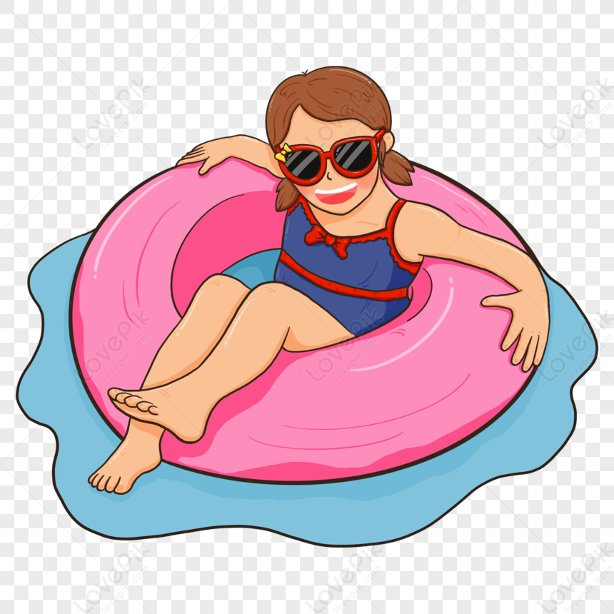 Hot Little Girl Swimming In Summer PNG Transparent And Clipart Image ...