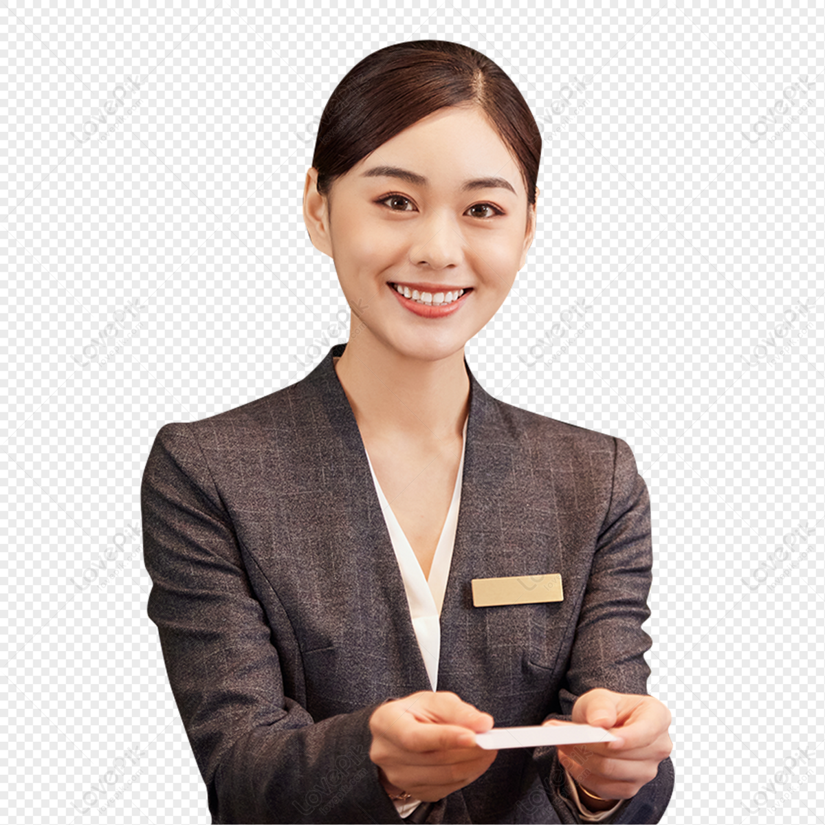 Hotel front desk service, hotel management, waiter, material png white transparent