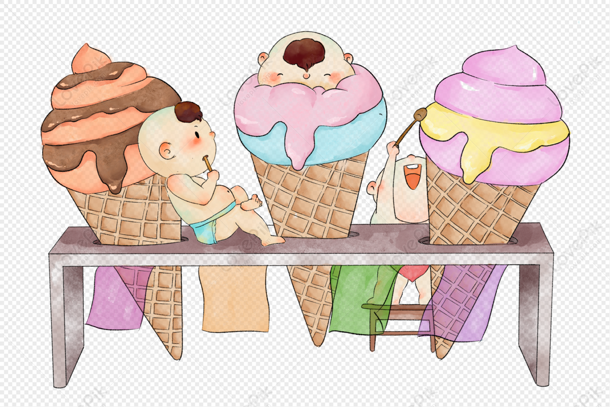 Ice Cream Baby PNG Transparent Image And Clipart Image For Free Download -  Lovepik | 401946037