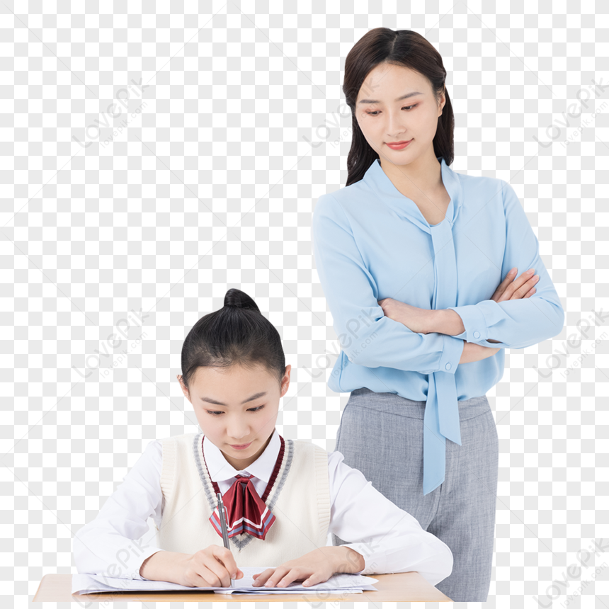 Junior High School Students Who Are Tutored By Teachers For Self Study ...