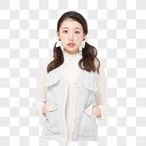 Korean Cute Girl PNG Images With Transparent Background