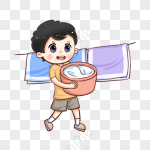 Wash Clothes Cartoon PNG Images With Transparent Background | Free ...