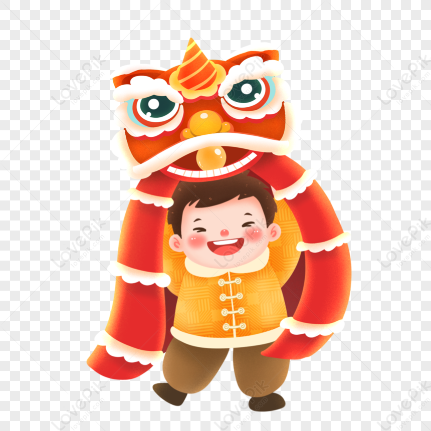 Lion Dance Boy, Barongsai, Barong Dance, Child PNG Transparent ...