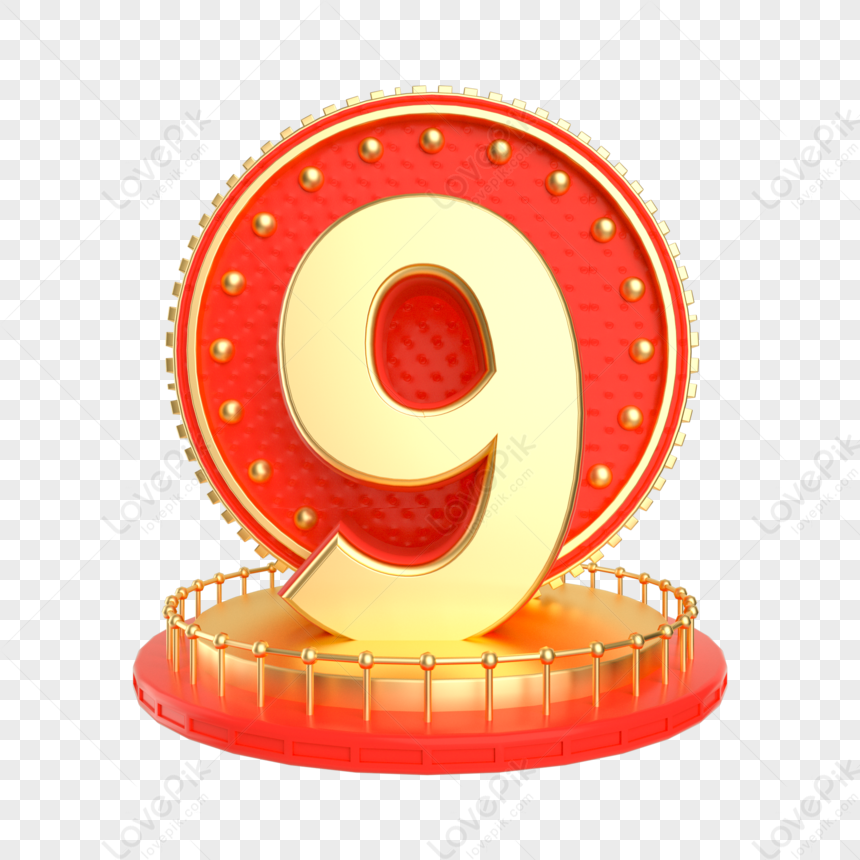 free number 9 clipart