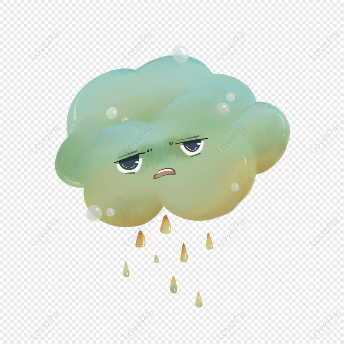 Sour Rain Cloud Rain Cartoon PNG Transparent Background And Clipart Image  For Free Download - Lovepik | 401911660