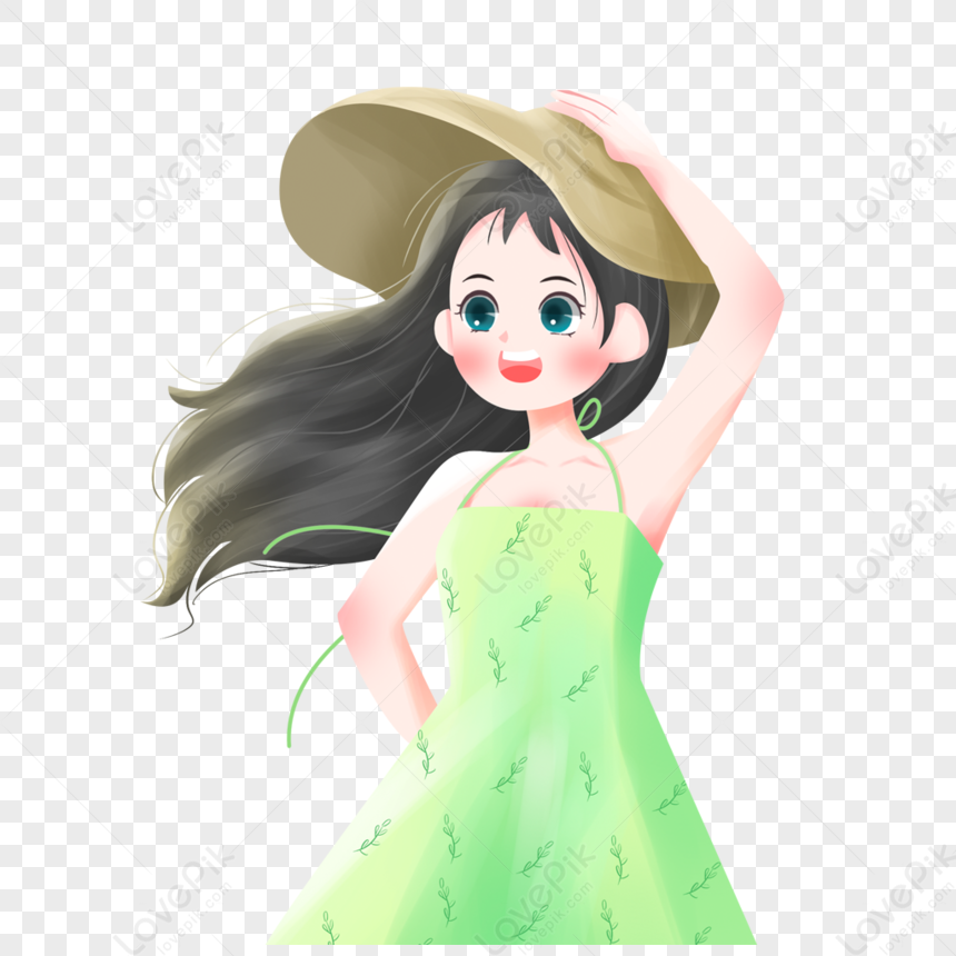 Summer Cool Girl Free PNG And Clipart Image For Free Download - Lovepik ...
