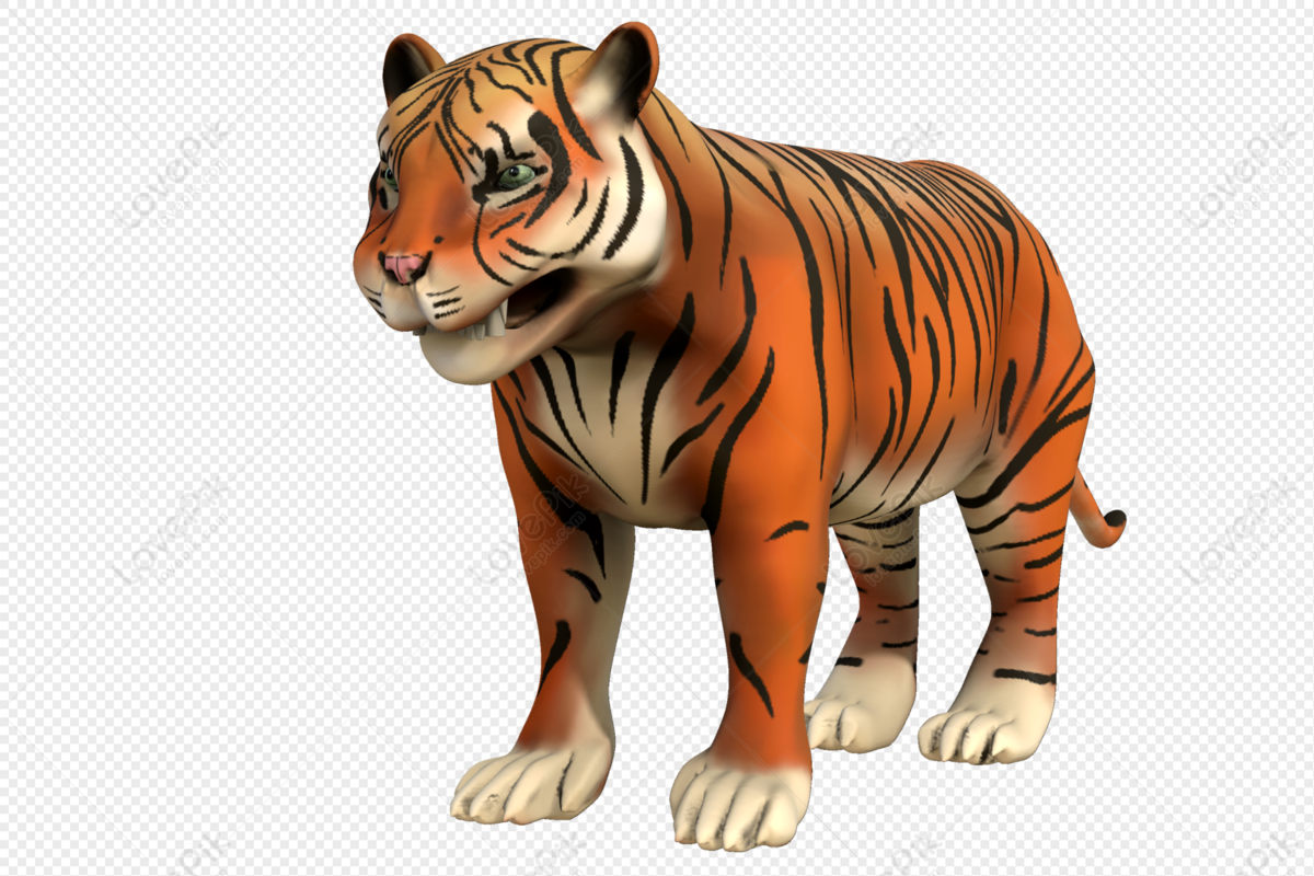 Tiger 3d Model Free PNG And Clipart Image For Free Download - Lovepik |  401911029