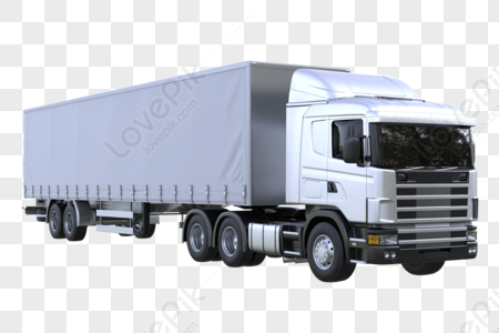 Truck 3d Model, Truck 3d, 3d Model, Truck Mockup Trailer PNG ...