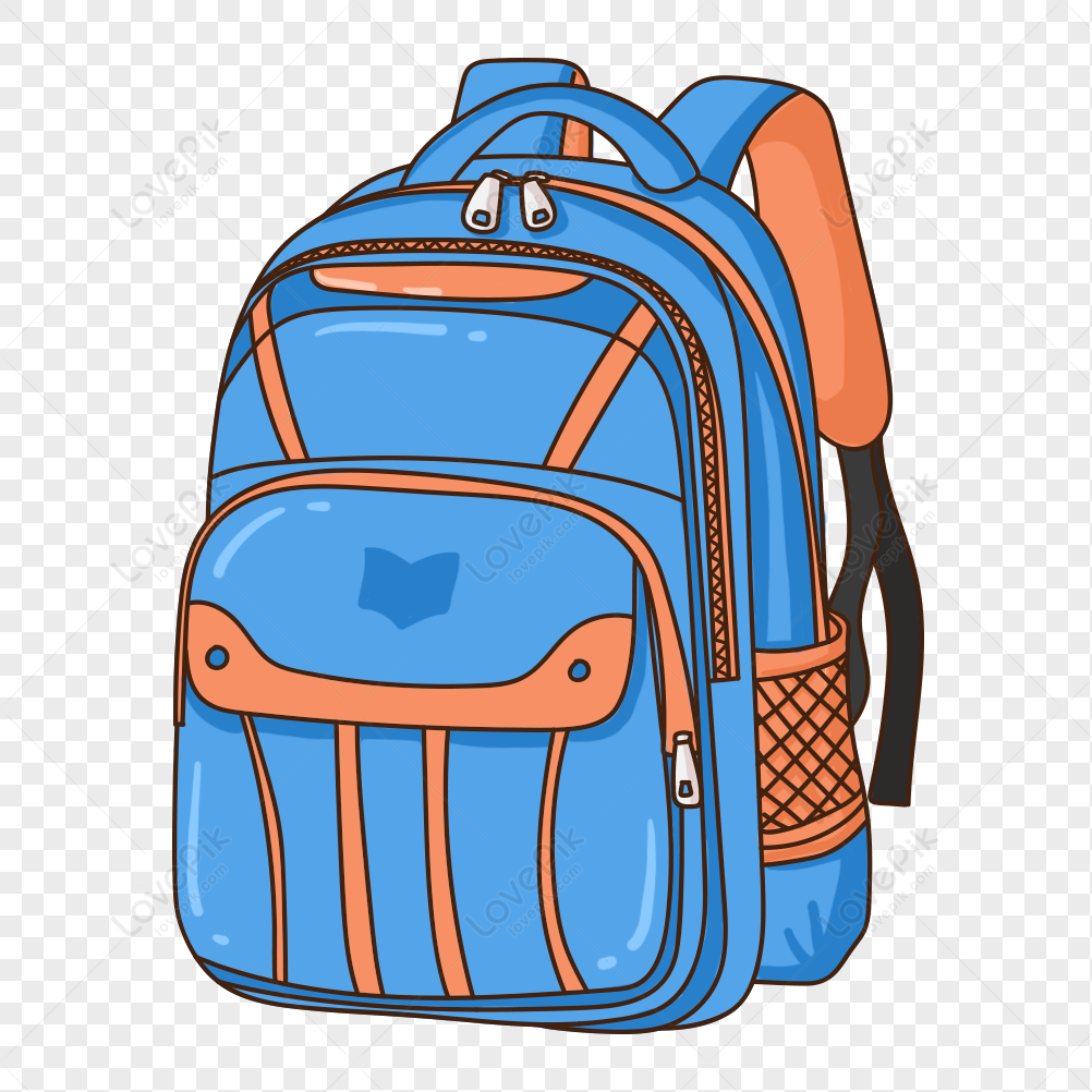 Backpack Estudante Bag, Simple blue student backpack, blue, png Material,  luggage Bags png | PNGWing