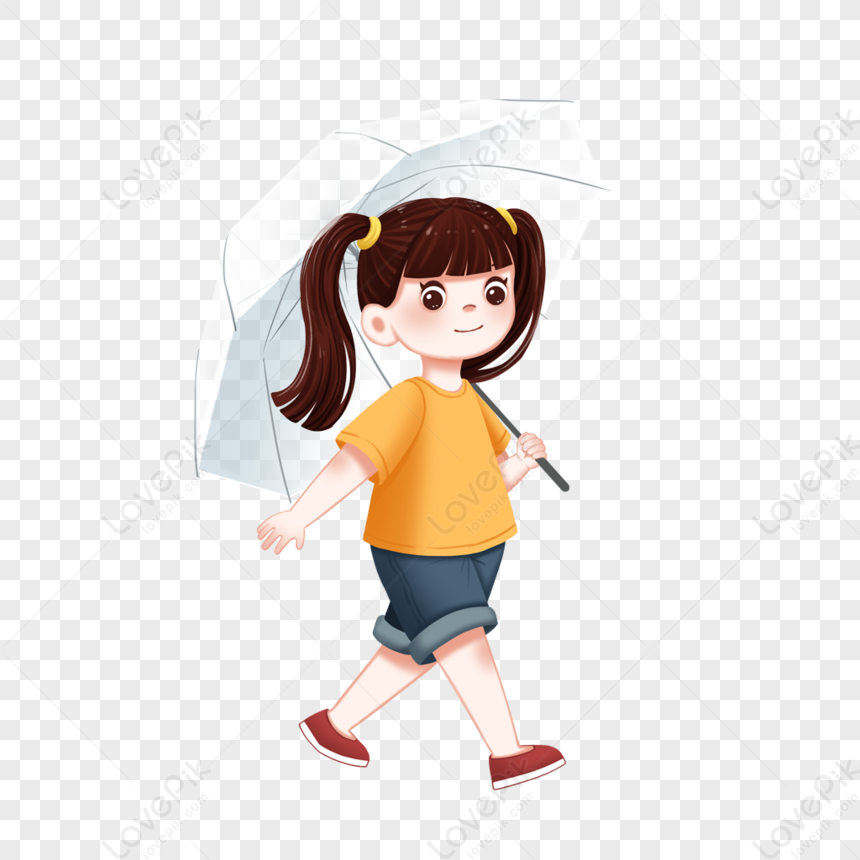 Walking Girl, Walk Animation, Walking Girl, Solar Terms PNG