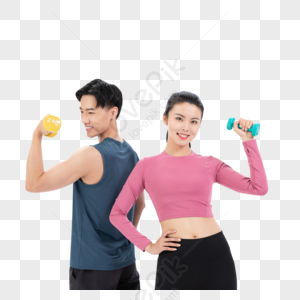 fitness couple png