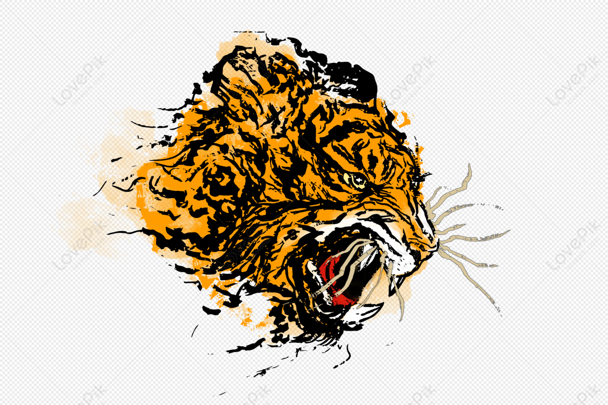 Tiger Angry Tiger Face Tiger Head King Tiger Tattoo Vector Stock Vector by  ©thinkliketiger@gmail.com 441059496