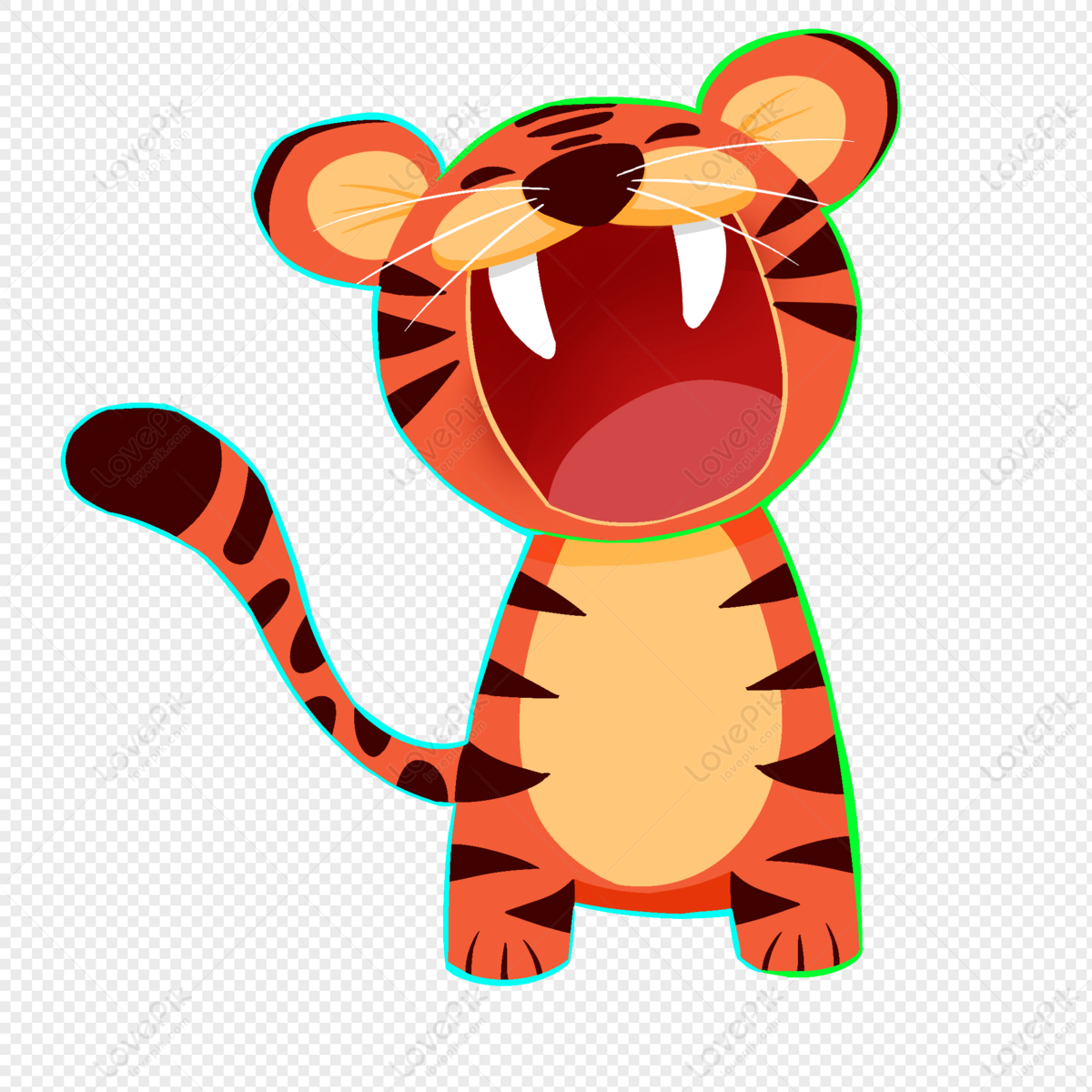Cute Tiger PNG Images With Transparent Background | Free Download On Lovepik