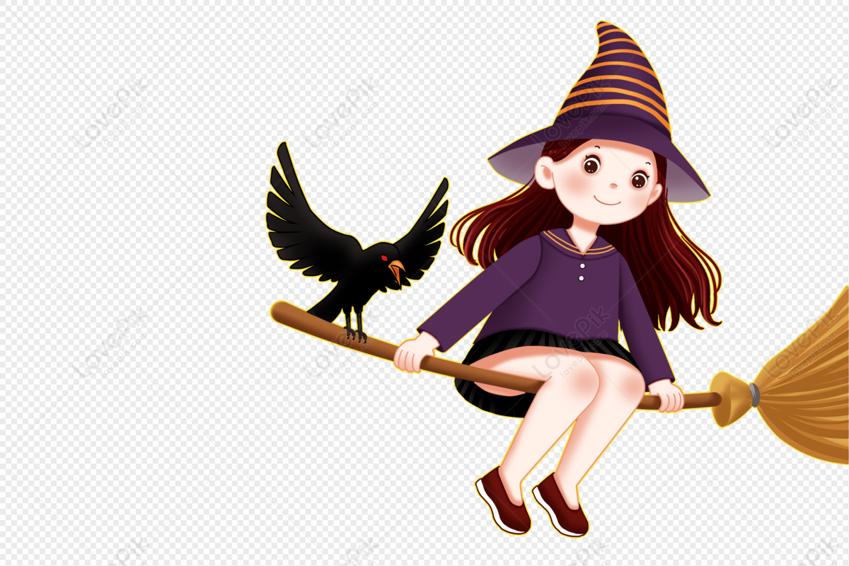 Flying Witch Free PNG And Clipart Image For Free Download - Lovepik |  402018999
