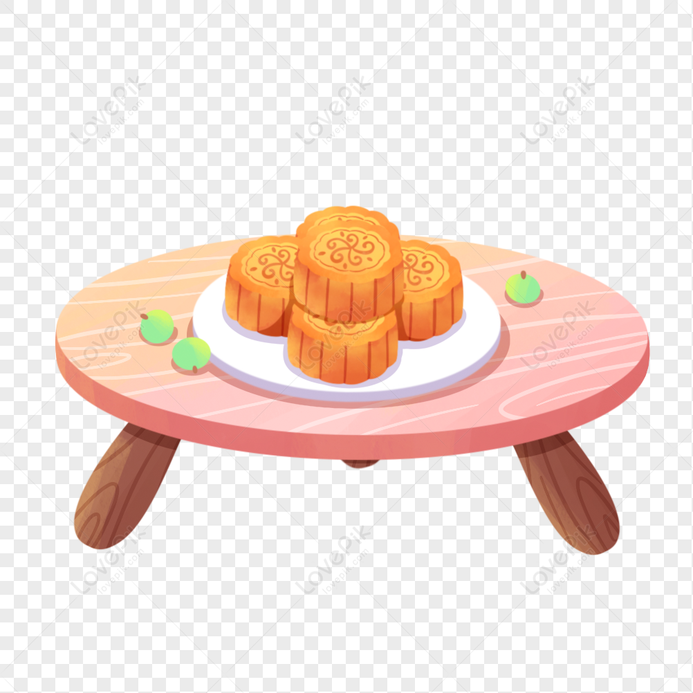 Mooncakes On The Table PNG Picture And Clipart Image For Free Download ...