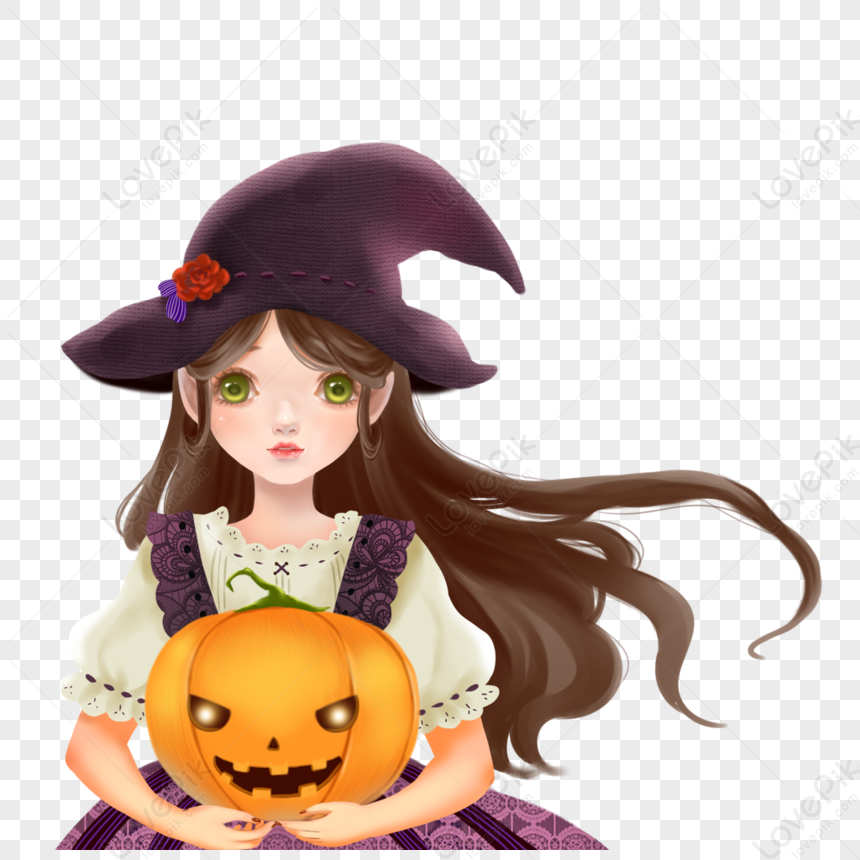 Abóbora Assustadora De Halloween Com Chifres PNG , Ilustração