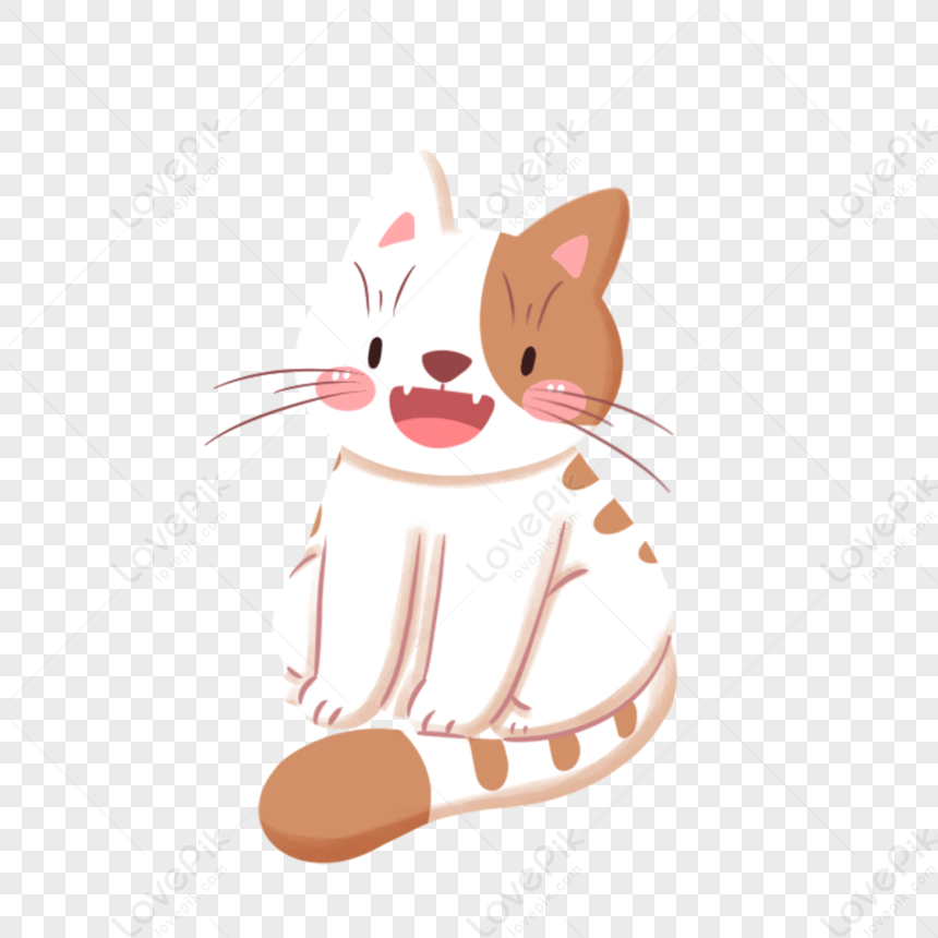 Squatting Kitten, Pet, Kittens, White Kitten Free PNG And Clipart Image ...