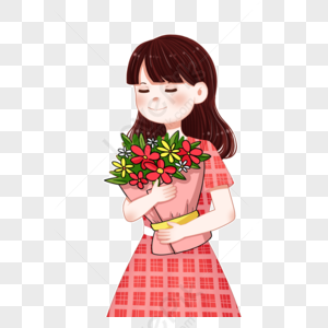 Teacher Holding Flowers PNG Images With Transparent Background ...