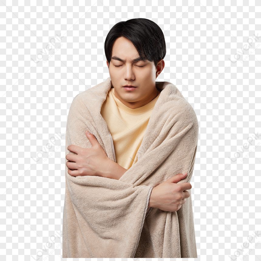 Young Men Wrapped In Blankets To Keep Warm PNG Picture And Clipart ...