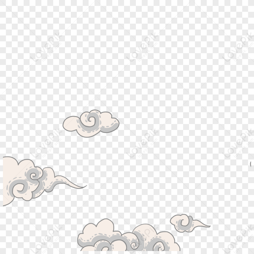 Painted White Cloud Illustration, Cloud Light, Cloud Vector, Cloud ...