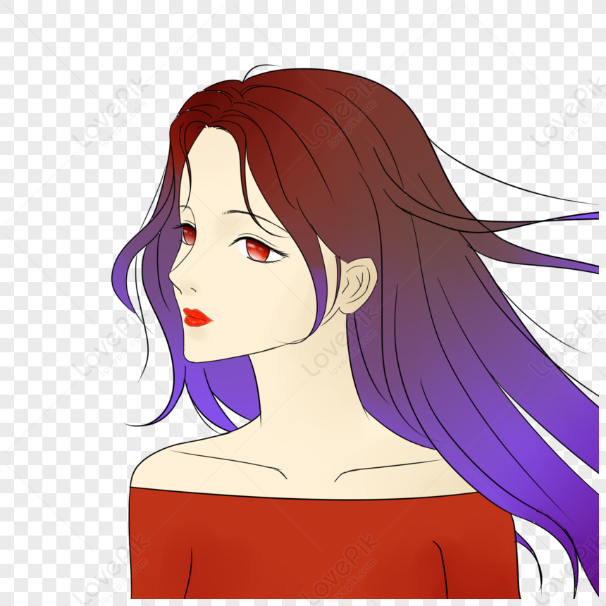 Healing Cartoon Girl Character Picture PNG Hd Transparent Image And ...